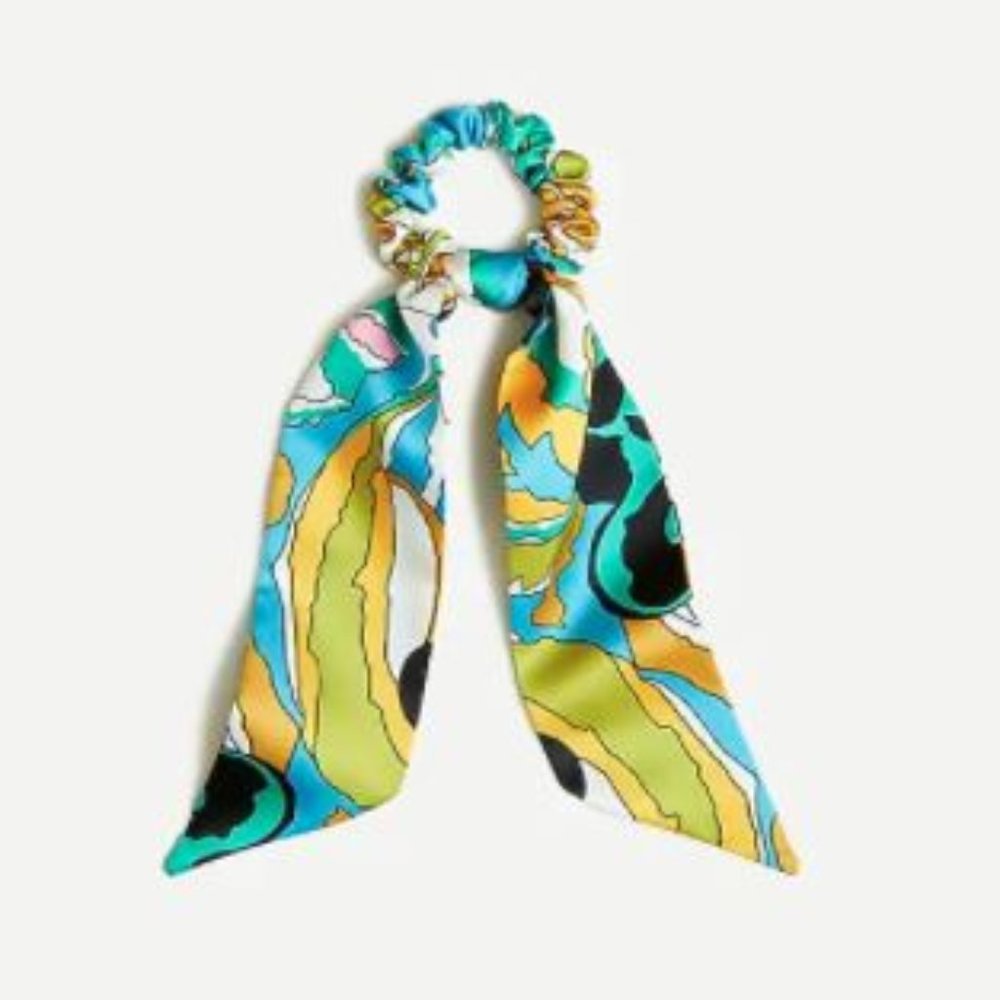 J Crew Twilly scrunchie in confetti floral